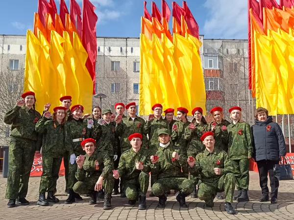Вступление в ряды юнармейцев